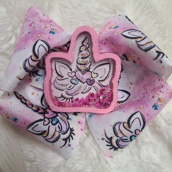 Other - Sleepy Unicorn jumbo hair bow